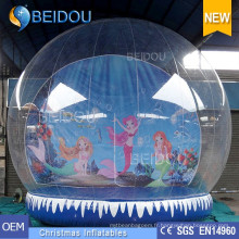 Factory Wholesale Durable PVC Photo de Noël gonflable humain Globe de neige